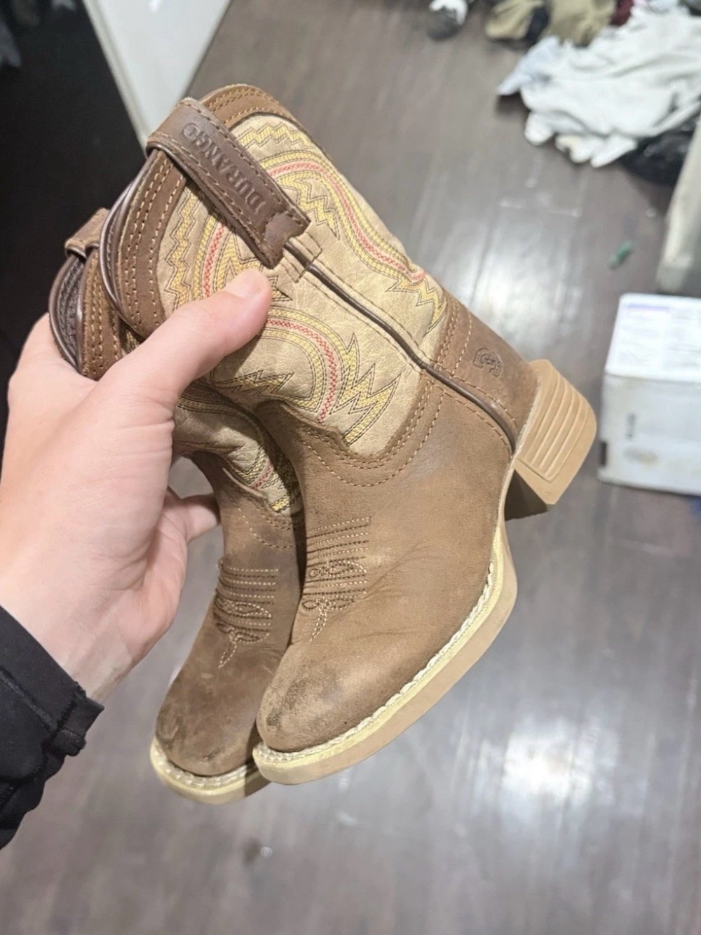 DURANGO LIL' REBEL PRO LITTLE KIDS' COFFEE AND BONE WESTERN BOOT